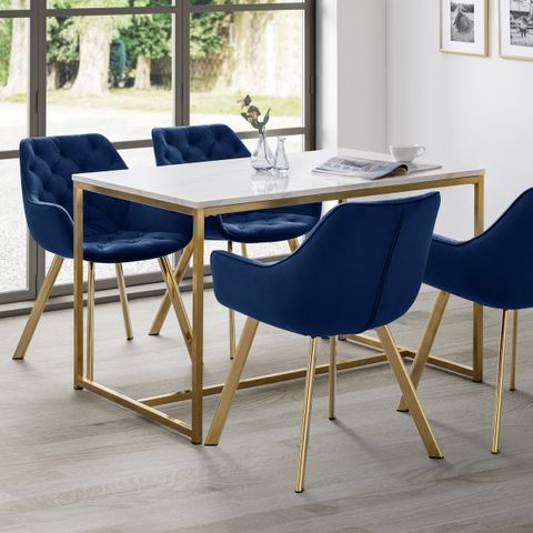 How to choose the perfect marble dining table with gold frame for your home